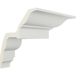 Ekena Millwork - MOC05X05FE - Endurathane Outside Corner Moulding (matches moulding MLD05X05X07FE), 5"P x 5"H, Factory Primed