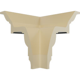 Ekena Millwork - MOC05X05FE - Endurathane Outside Corner Moulding (matches moulding MLD05X05X07FE), 5"P x 5"H, Factory Primed