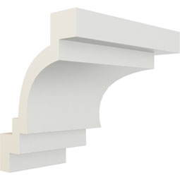 Ekena Millwork - MOC03X04TR - Endurathane Outside Corner for Traditional Smooth Crown Moulding (matches moulding MLD04X03X05TR), 4 1/2"P x 6"H, Factory Primed