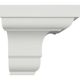 Ekena Millwork - MOC02X02JE - Endurathane Outside Corner for Jefferson Traditional Smooth Crown Moulding (matches moulding MLD02X02X03JE), 2 1/4"P x 2 1/4"H, Factory Primed