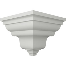 Ekena Millwork - MOC05X06VE - Endurathane Outside Corner Moulding (matches moulding MLD05X06X08VE), 6 3/8"P x 5 5/8"H, Factory Primed