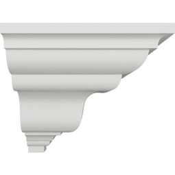 Ekena Millwork - MOC05X06VE - Endurathane Outside Corner Moulding (matches moulding MLD05X06X08VE), 6 3/8"P x 5 5/8"H, Factory Primed