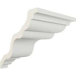 Ekena Millwork - MOC05X06VE - Endurathane Outside Corner Moulding (matches moulding MLD05X06X08VE), 6 3/8"P x 5 5/8"H, Factory Primed