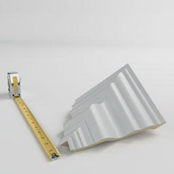 Ekena Millwork - MOC05X06VE - Endurathane Outside Corner Moulding (matches moulding MLD05X06X08VE), 6 3/8"P x 5 5/8"H, Factory Primed