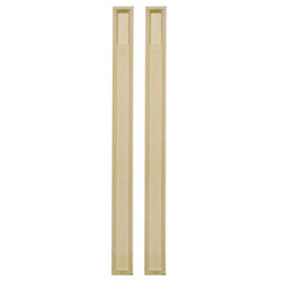  - PIL07X108X02-2 - Endurathane Fluted Pilaster w/ Attached 13 1/8" Plinth, 7"W x 108"H x 2 1/4"D, Plinth Can Be Trimmed Up to 10 1/8", High Density Molded Polyurethane, Factory Primed White, Sold Per Paid