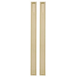  - PIL07X96X02-2 - Endurathane Fluted Pilaster w/ Attached 13 1/4" Plinth, 7"W x 96"H x 2 1/4"D, Plinth Can Be Trimmed Up to 10 1/4", High Density Polyurethane, Factory Primed White, Sold Per Pair
