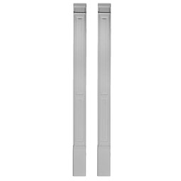  - PIL08X96X02DP-2 - Endurathane Double Raised Pilaster w/ Attached 14 1/4" Plinth, 8"W x 96"H x 2 3/4"P, Plinth Can Be Trimmed Up to 11 1/4" High Density Polyurethane, Factory Primed White, Sold Per Pair