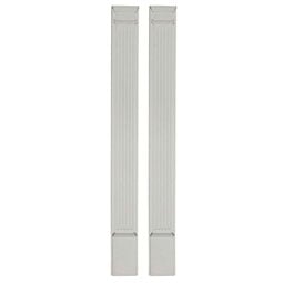  - PIL08X108X02-2 - Endurathane Fluted Pilaster w/ Attached 14" Plinth, 8"W x 108"H x 2 3/4"D, Plinth Can Be Trimmed Up to 11", High Density Polyurethane, Factory Primed White, Sold Per Pair