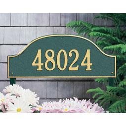 Whitehall Products LLC - WH1243 - 23 3/4"W x 9 1/2"H Admiral One Line Lawn Plaque
