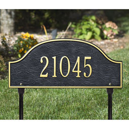 Whitehall Products LLC - WH1240 - 15 3/4"W x 7"H Admiral One Line Lawn Plaque