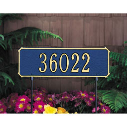 Whitehall Products LLC - WH1191 - 15 3/4"W x 5"H Two-Sided Rectangle One Line Lawn Plaque