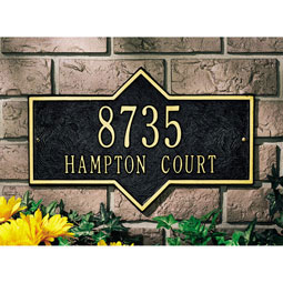 Whitehall Products LLC - WH1018 - 15 3/4"W x 10 3/4"H Hampton Two Line Wall Plaque