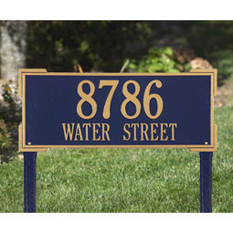 Whitehall Products LLC - WH1122 - 23 1/2"W x 9"H Roanoke Two Line Lawn Plaque