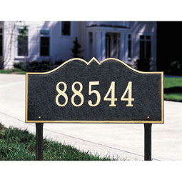 Whitehall Products LLC - WH1189 - 25"W x 12"H Hillsboro One Line Lawn Plaque