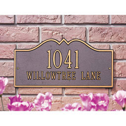 Whitehall Products LLC - WH1184 - 16"W x 8"H Hillsboro Two Line Wall Plaque
