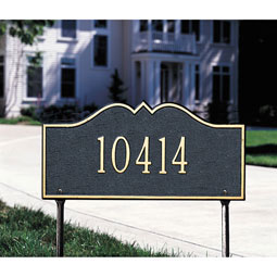 Whitehall Products LLC - WH1185 - 16"W x 8"H Hillsboro One Line Lawn Plaque