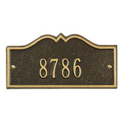 Whitehall Products LLC - WH1182 - 8 1/4"W x 4"H Hillsboro One Line Wall Plaque