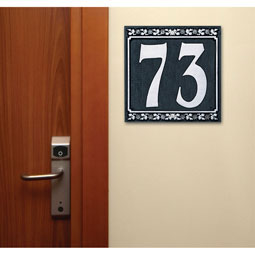 Whitehall Products LLC - WH2012 - 6 1/4"W x 7 1/4"H Dresden Two Number Wall Plaque