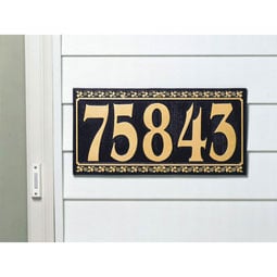 Whitehall Products LLC - WH2015 - 14 1/2"W x 7 1/4"H Dresden Five Number Wall Plaque