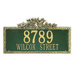 Whitehall Products LLC - WH2006 - 23 1/2"W x 12 3/4"H Ivy Two Line Wall Plaque