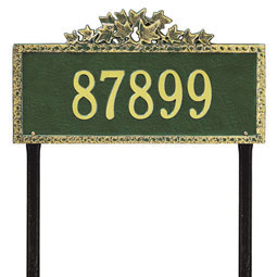 Whitehall Products LLC - WH2105 - 23 1/2"W x 12 3/4"H Ivy One Line Lawn Plaque