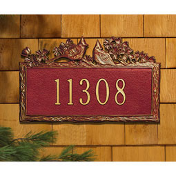 Whitehall Products LLC - WH1125 - 15 1/2"W x 10"H Woodland Cardinal One Line Wall Plaque
