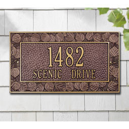 Whitehall Products LLC - WH1849 - 16"W x 9"H Aspen Two Line Wall Plaque
