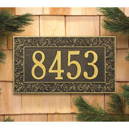 Whitehall Products LLC - WH1456 - 16"W x 9"H Oakleaf One Line Wall Plaque