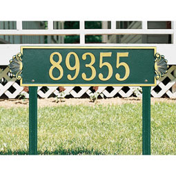 Whitehall Products LLC - WH2981 - 25"W x 6"H Shell Horizontal One Line Lawn Plaque