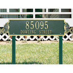 Whitehall Products LLC - WH2982 - 25"W x 6"H Shell Horizontal Two Line Lawn Plaque