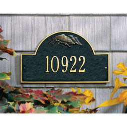 Whitehall Products LLC - WH1092 - 15 3/4"W x 9 1/4"H Flag Arch One Line Wall Plaque