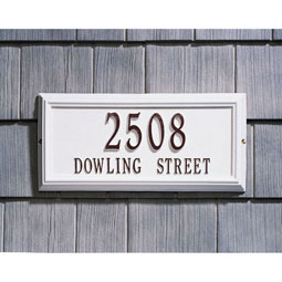 Whitehall Products LLC - WH1313 - 17"W x 9 1/2"H x 1 1/4"D Springfield Rectangle Two Line Wall Plaque