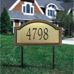 Whitehall Products LLC - WH5618 - 17"W x 9 1/2"H x 1 1/4"D Providence Artisan One Line Lawn Plaque