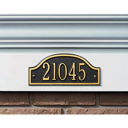 Whitehall Products LLC - WH1139 - 8"W x 3 1/2"H Admiral One Line Wall Plaque