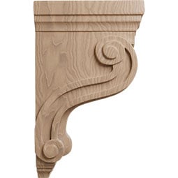 Ekena Millwork - CORWTS - AmeriCraft Boston Traditional Scroll Corbel