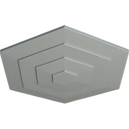 Ekena Millwork - CM23WF_P - Endurathane Woodruff Ceiling Medallion, 23 1/4"OD x 7/8"P