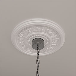 Ekena Millwork - CM16MA_P - Endurathane Marseille Ceiling Medallion, 16 1/8"OD x 5/8"P (Fits Canopies up to 4 1/4")