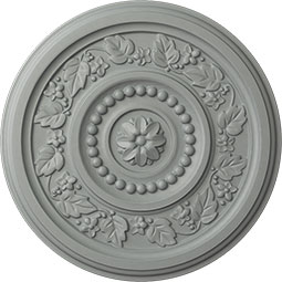 Ekena Millwork - CM16MA_P - Endurathane Marseille Ceiling Medallion, 16 1/8"OD x 5/8"P (Fits Canopies up to 4 1/4")