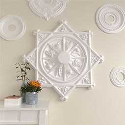 Ekena Millwork - CM38AN_P - Endurathane Antilles Ceiling Medallion, 38 1/4"OD x 1 1/2"P (Fits Canopies up to 6")