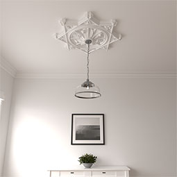 Ekena Millwork - CM38AN_P - Endurathane Antilles Ceiling Medallion, 38 1/4"OD x 1 1/2"P (Fits Canopies up to 6")