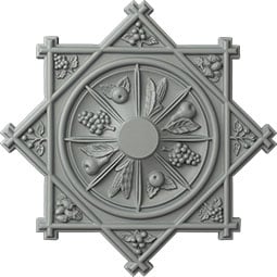 Ekena Millwork - CM38AN_P - Endurathane Antilles Ceiling Medallion, 38 1/4"OD x 1 1/2"P (Fits Canopies up to 6")