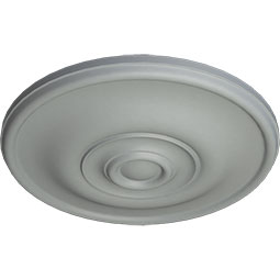 Ekena Millwork - CM12JE_P - Endurathane Jefferson Ceiling Medallion, 11 3/4"OD x 3/8"P (Fits Canopies up to 2 7/8")