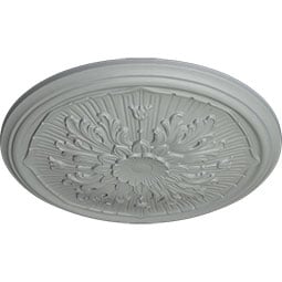 Ekena Millwork - CM16LU_P - Endurathane Luton Ceiling Medallion, 15 3/4"OD x 5/8"P (Fits Canopies up to 1 1/8")