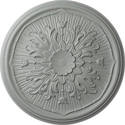 Ekena Millwork - CM16LU_P - Endurathane Luton Ceiling Medallion, 15 3/4"OD x 5/8"P (Fits Canopies up to 1 1/8")