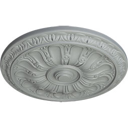 Ekena Millwork - CM16KI_P - Endurathane Kirke Ceiling Medallion, 15 3/4"OD x 5/8"P (Fits Canopies up to 3 3/4")