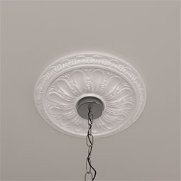 Ekena Millwork - CM16KI_P - Endurathane Kirke Ceiling Medallion, 15 3/4"OD x 5/8"P (Fits Canopies up to 3 3/4")