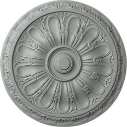 Ekena Millwork - CM16KI_P - Endurathane Kirke Ceiling Medallion, 15 3/4"OD x 5/8"P (Fits Canopies up to 3 3/4")