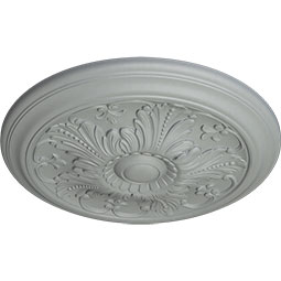 Ekena Millwork - CM17VI_P - Endurathane Vienna Ceiling Medallion, 16 7/8"OD x 5/8"P (Fits Canopies up to 3 1/4")
