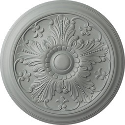 Ekena Millwork - CM17VI_P - Endurathane Vienna Ceiling Medallion, 16 7/8"OD x 5/8"P (Fits Canopies up to 3 1/4")