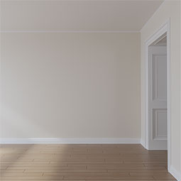 Ekena Millwork - MLD02X02X04HE - Endurathane Helene Crown Moulding, 2 3/8"H x 2 3/8"P x 3 3/8"F x 94 1/2"L, Factory Primed